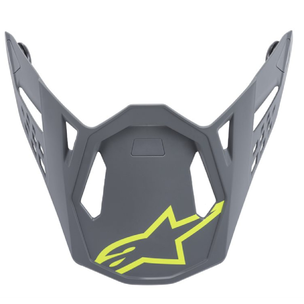 Pezzi di ricambio per casco Alpinestars S-M8 Radium Gray giallo fluo picco opaco