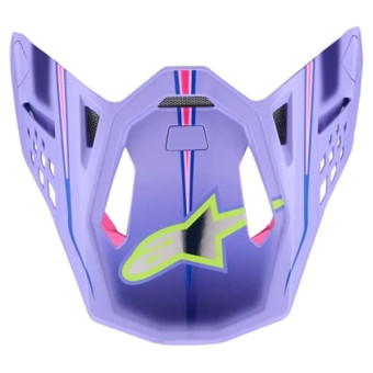 Pezzi di ricambio per casco Alpinestars S-M10 JL Visiera Viola Rosa FL Giallo Fluo Lucido Pezzi di ricambio per casco Alpinestars S-M10 JL Visiera Viola Rosa FL Giallo Fluo Lucido