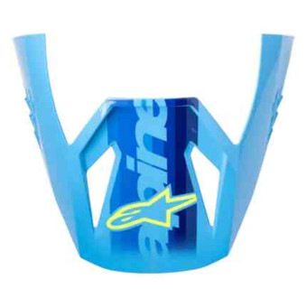 Pezzi di ricambio per casco Alpinestars S-M3 Force Visiera ciano lucido Pezzi di ricambio per casco Alpinestars S-M3 Force Visiera ciano lucido