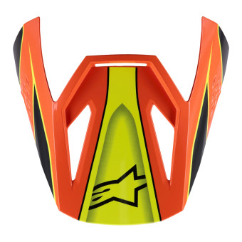 Pezzi di ricambio per casco Alpinestars S-M3 Visiera a strappo Nero Arancione Giallo FL G Pezzi di ricambio per casco Alpinestars S-M3 Visiera a strappo Nero Arancione Giallo FL G