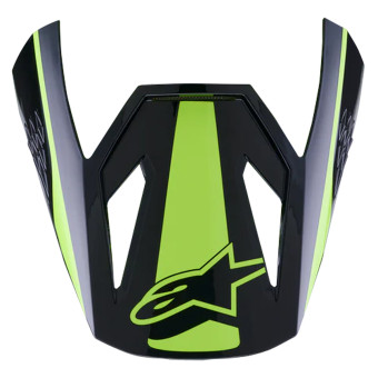 Pezzi di ricambio per casco Alpinestars S-M3 Visiera termica giallo fluo nero lucido Pezzi di ricambio per casco Alpinestars S-M3 Visiera termica giallo fluo nero lucido