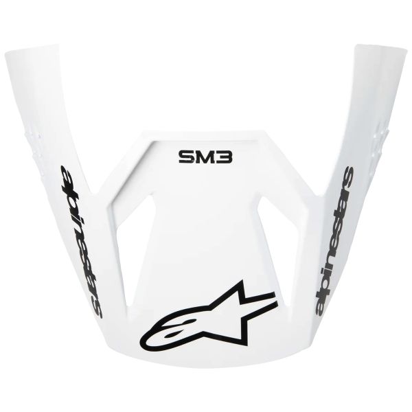 Pezzi di ricambio per casco Alpinestars S-M3 Visiera Radium Nero Bianco Grigio Lucido