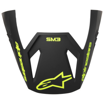 Pezzi di ricambio per casco Alpinestars S-M3 Visiera Radium Grigio Nero Giallo FL Opaco Pezzi di ricambio per casco Alpinestars S-M3 Visiera Radium Grigio Nero Giallo FL Opaco