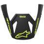 Pezzi di ricambio per casco Alpinestars S-M3 Visiera Radium Grigio Nero Giallo FL Opaco