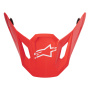 Pezzi di ricambio per casco Alpinestars S-M7 Visiera Core Rosso Lucido
