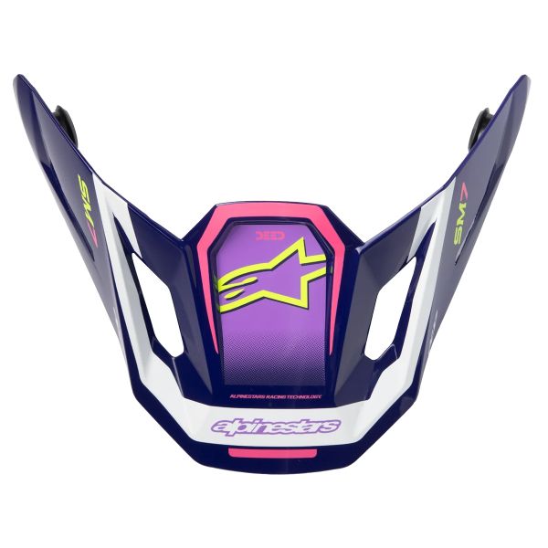Pezzi di ricambio per casco Alpinestars S-M7 Visiera Deed Viola Rosa Lucida Pezzi di ricambio per casco Alpinestars S-M7 Visiera Deed Viola Rosa Lucida