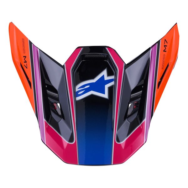 Pezzi di ricambio per casco Alpinestars S-M7 Visiera a fusibile Blu Viola Rosa Lucido Pezzi di ricambio per casco Alpinestars S-M7 Visiera a fusibile Blu Viola Rosa Lucido