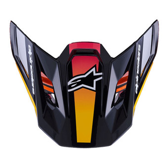 Pezzi di ricambio per casco Alpinestars S-M7 Visiera Rise Nero Giallo Rosa Lucido Pezzi di ricambio per casco Alpinestars S-M7 Visiera Rise Nero Giallo Rosa Lucido