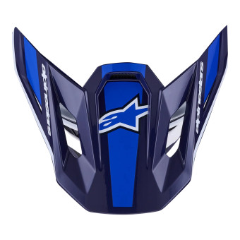 Pezzi di ricambio per casco Alpinestars S-M7 Visiera Rise Blu Bianco Lucido Pezzi di ricambio per casco Alpinestars S-M7 Visiera Rise Blu Bianco Lucido