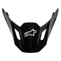 Pezzi di ricambio per casco Alpinestars S-M7 Visiera solida nera lucida