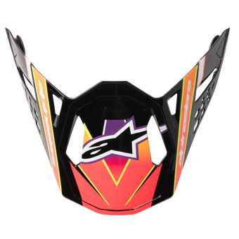 Pezzi di ricambio per casco Alpinestars Visiera S-M10 Era Rosa Viola Giallo Fluo Lucida Pezzi di ricambio per casco Alpinestars Visiera S-M10 Era Rosa Viola Giallo Fluo Lucida