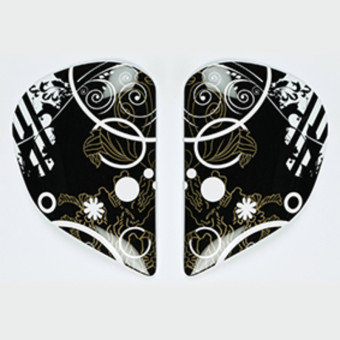 Pezzi di ricambio per casco Arai Piastra di rotazione Quantum Fiction Nero Pezzi di ricambio per casco Arai Piastra di rotazione Quantum Fiction Nero