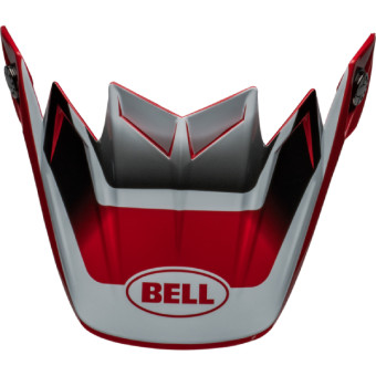 Pezzi di ricambio per casco Bell Moto-9S Flex Rail Cappello rosso lucido bianco Pezzi di ricambio per casco Bell Moto-9S Flex Rail Cappello rosso lucido bianco