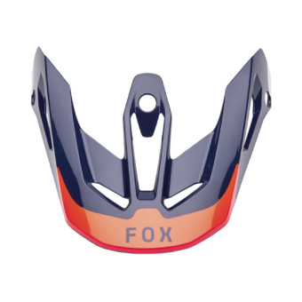 Pezzi di ricambio per casco FOX V3 Rivisitazione della visiera arancione marina Pezzi di ricambio per casco FOX V3 Rivisitazione della visiera arancione marina
