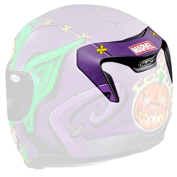 Pezzi di ricambio per casco HJC Ventilazione posteriore RPHA 11 Green Goblin MC48SF