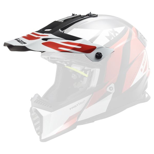 Pezzi di ricambio per casco LS2 Veloce Evo MX437 Picco d'attacco