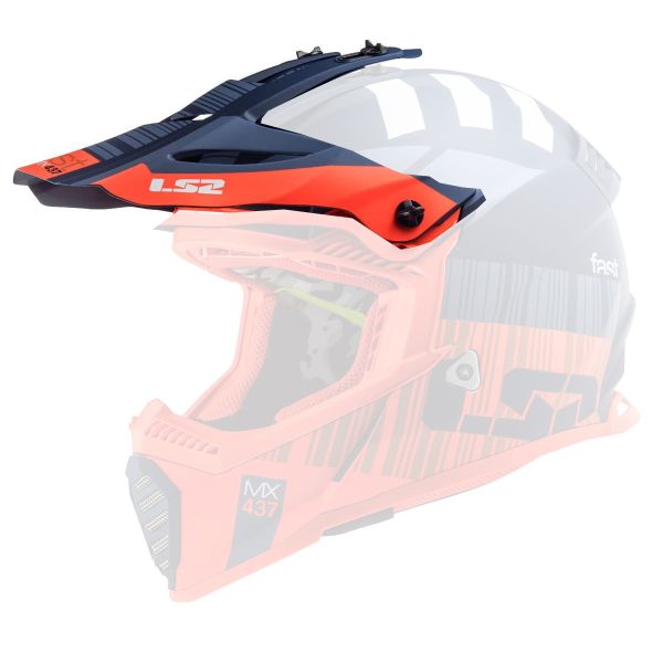 Pezzi di ricambio per casco LS2 Tappo Xcode Evo MX437 veloce