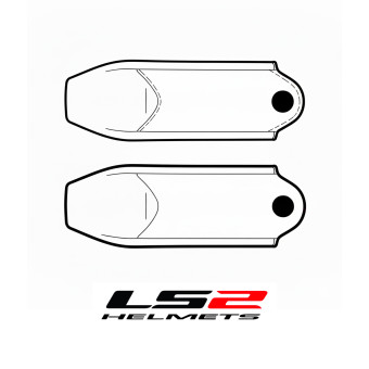 Pezzi di ricambio per casco LS2 Coperchio per sottogola Funny II OF622