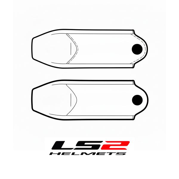 Pezzi di ricambio per casco LS2 Copertura sottogola Kid FF812