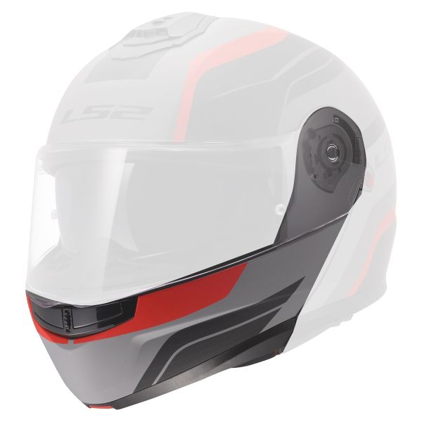 Pezzi di ricambio per casco LS2 Mentonniere Strobe II FF908 Monza