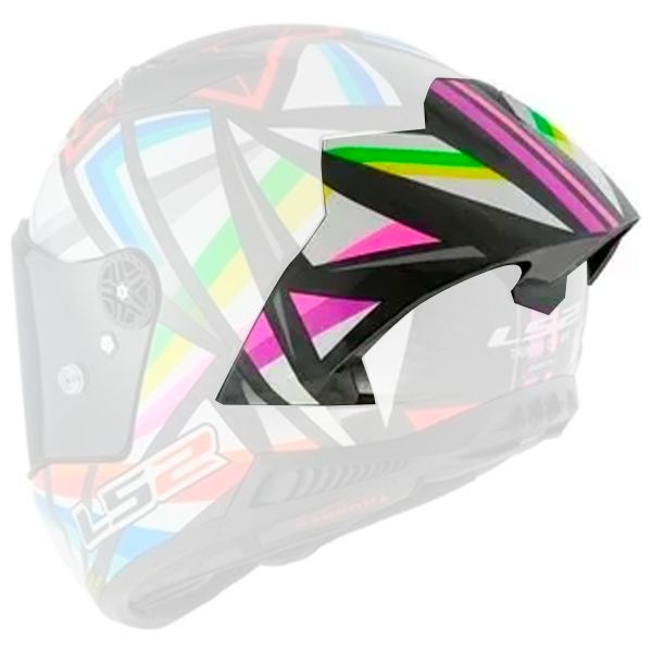 Pezzi di ricambio per casco LS2 Spoiler Tuono C GP Flash Nero FF805