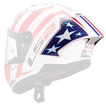 Pezzi di ricambio per casco LS2 Spoiler Thunder GP Aero Replica Baz FF805 Pezzi di ricambio per casco LS2 Spoiler Thunder GP Aero Replica Baz FF805