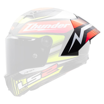 Pezzi di ricambio per casco LS2 Spoiler Thunder GP Aero Replica Nero FF805