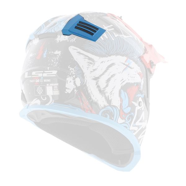 Pezzi di ricambio per casco LS2 Ventilazione posteriore Fast II Mini MX437 Starmaw