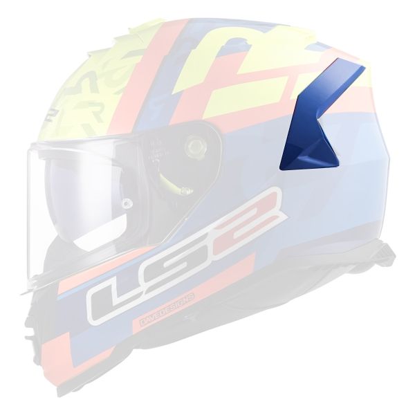 Pezzi di ricambio per casco LS2 Ventilazione laterale posteriore Storm FF800 Salvador