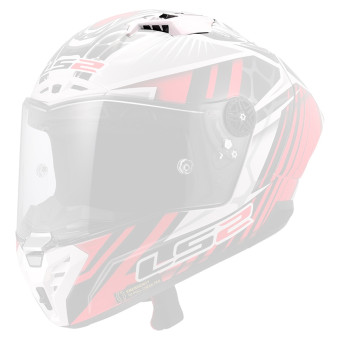 Pezzi di ricambio per casco LS2 Thunder GP Aero Replica Perolari FF805 ventola superiore Pezzi di ricambio per casco LS2 Thunder GP Aero Replica Perolari FF805 ventola superiore