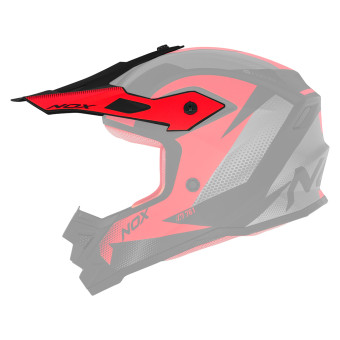 Pezzi di ricambio per casco NOX Cappello Fusion nero rosso opaco N761 Pezzi di ricambio per casco NOX Cappello Fusion nero rosso opaco N761