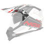 Pezzi di ricambio per casco NOX N312 Drone bianco rosso picco