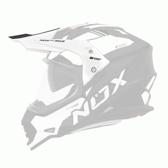 Pezzi di ricambio per casco NOX N312 Impulso nero opaco cappuccio bianco