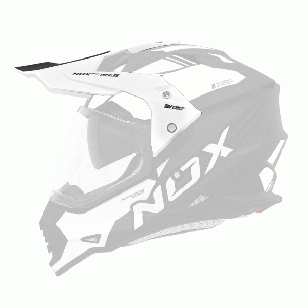 Pezzi di ricambio per casco NOX N312 Impulso nero opaco cappuccio bianco