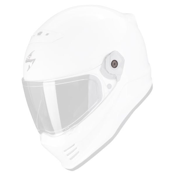 Pezzi di ricambio per casco Scorpion Covert FX Copertura visiera bianca Pezzi di ricambio per casco Scorpion Covert FX Copertura visiera bianca