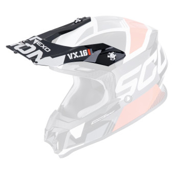Pezzi di ricambio per casco Scorpion VX-16 Peak - VX-16 Evo Air Analogico Nero Rosso