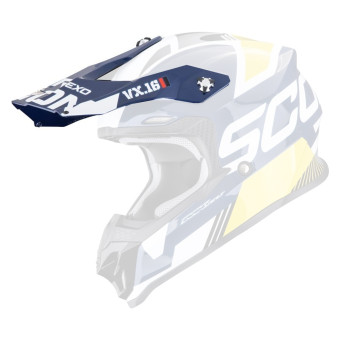 Pezzi di ricambio per casco Scorpion VX-16 Evo Air analogico bianco blu giallo picco