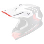 Pezzi di ricambio per casco Scorpion VX-16 Peak - VX-16 Evo Air Fusion nero opaco rosso