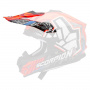 Pezzi di ricambio per casco Scorpion VX-16 Evo Air Rok Bagaros Picco nero rosso
