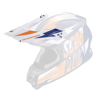 Pezzi di ricambio per casco Scorpion VX-16 Peak - VX-16 Evo Air Slanter Blu Arancione