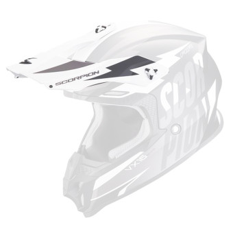 Pezzi di ricambio per casco Scorpion VX-16 Peak - VX-16 Evo Air Slanter Nero opaco argento