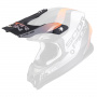 Pezzi di ricambio per casco Scorpion VX-16 Peak - VX-16 Evo Air Soul Nero opaco Arancione