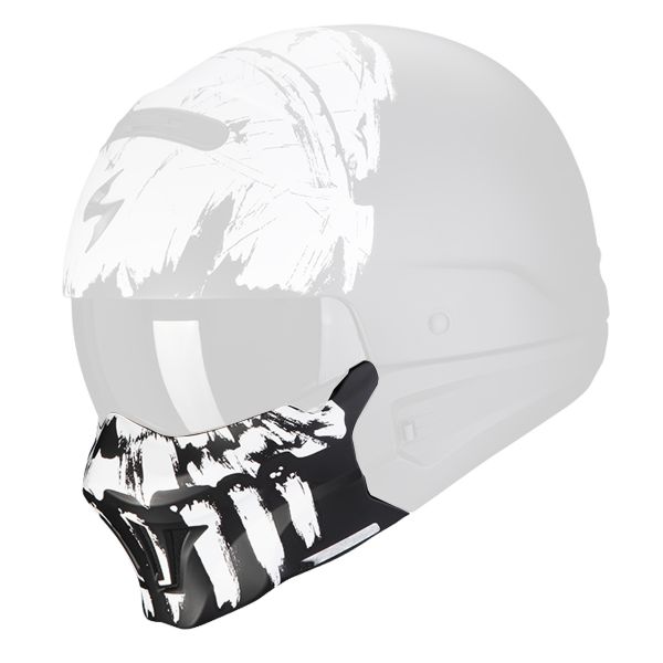 Pezzi di ricambio per casco Scorpion Maschera Exo Combat Evo Marauder Nero Opaco Bianco