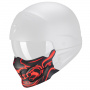 Pezzi di ricambio per casco Scorpion Exo Combat Evo Samurai Maschera nera opaca rossa