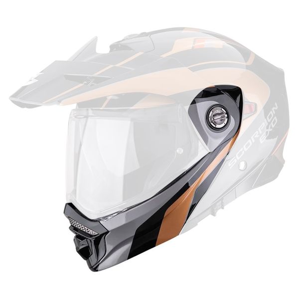 Pezzi di ricambio per casco Scorpion ADX-2 Kamps Sottogola in rame nero