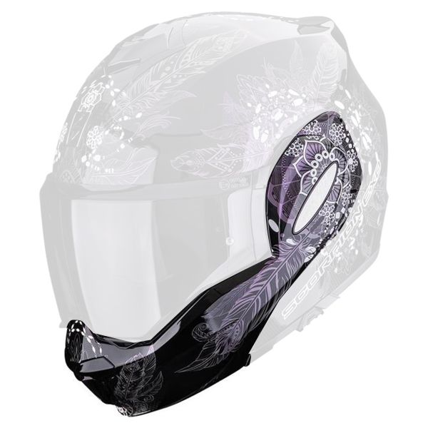 Pezzi di ricambio per casco Scorpion Sottogola Exo Tech Evo Dream Black Chameleon