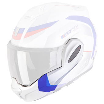 Pezzi di ricambio per casco Scorpion Sottogola Exo Tech Evo Pro Acuti Bianco Blu Rosso Pezzi di ricambio per casco Scorpion Sottogola Exo Tech Evo Pro Acuti Bianco Blu Rosso