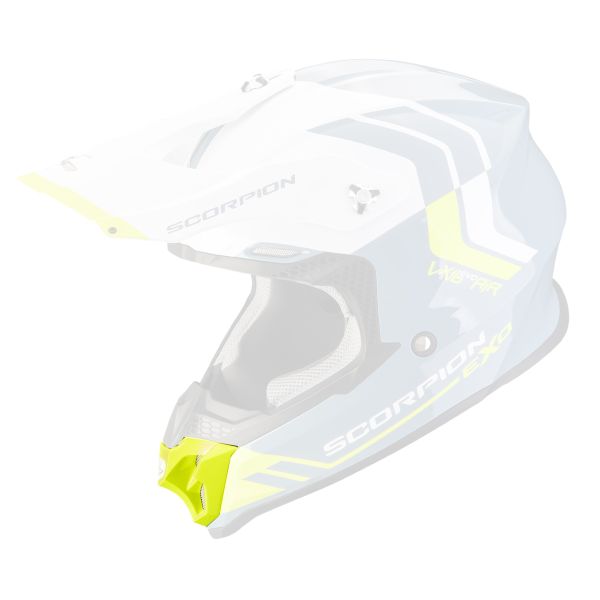 Pezzi di ricambio per casco Scorpion Ventilazione sottogola VX-16 Evo Air giallo neon