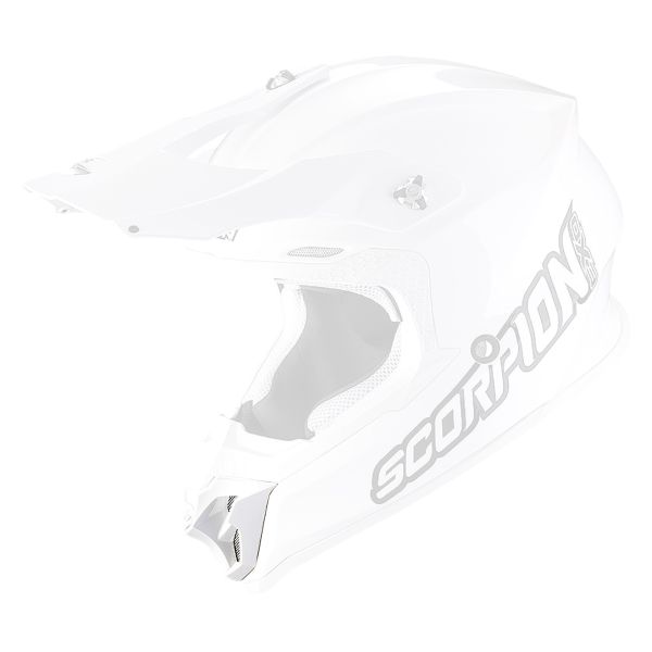 Pezzi di ricambio per casco Scorpion Sottogola di ventilazione VX-16 Evo Air bianco perla