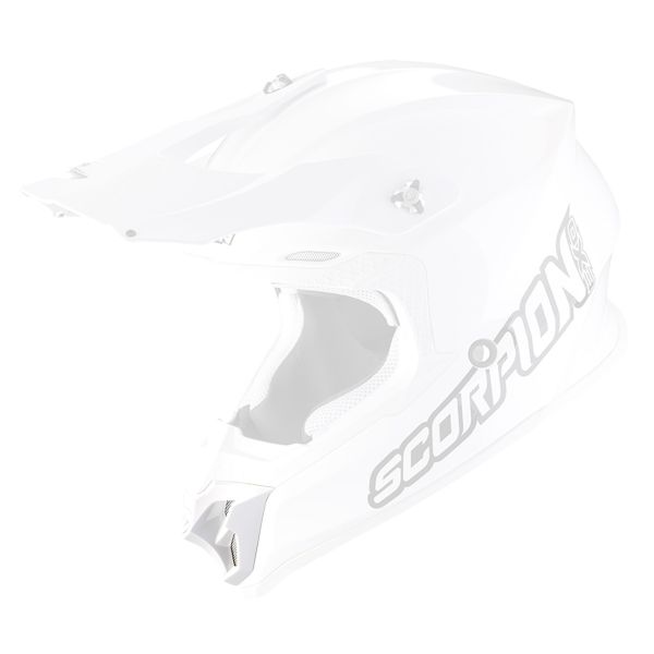 Pezzi di ricambio per casco Scorpion Mentoniera di ventilazione VX-16 Evo Air Bianco Pezzi di ricambio per casco Scorpion Mentoniera di ventilazione VX-16 Evo Air Bianco